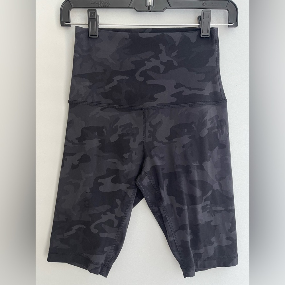 lululemon athletica Black Camo Athletic Shorts